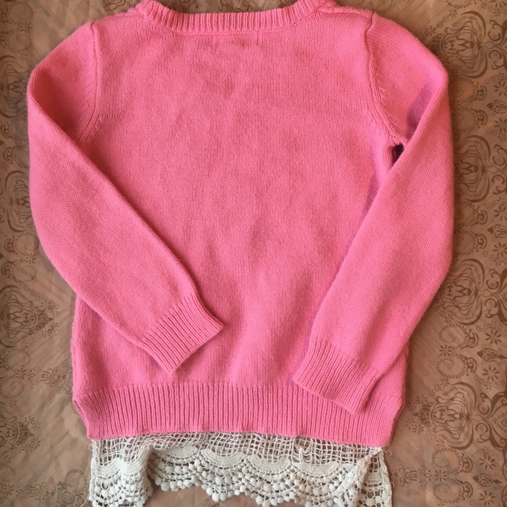 Pink kitty face sweater - Picture 5 of 5